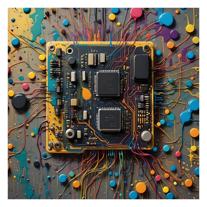 Micropuce colorée