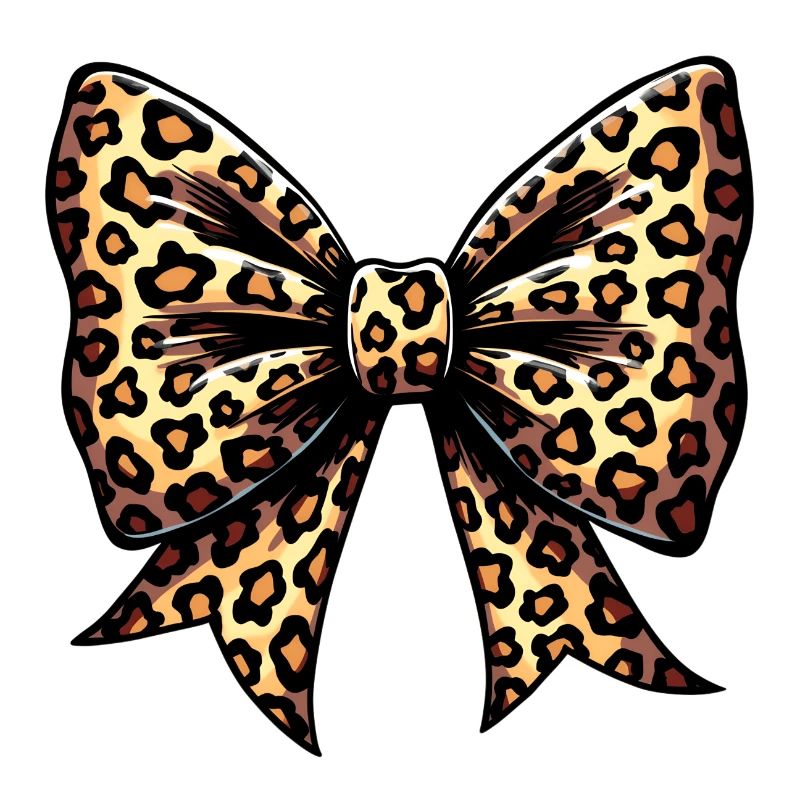 GROSSE SCHLEIFE MIT LEOPARD-TREND