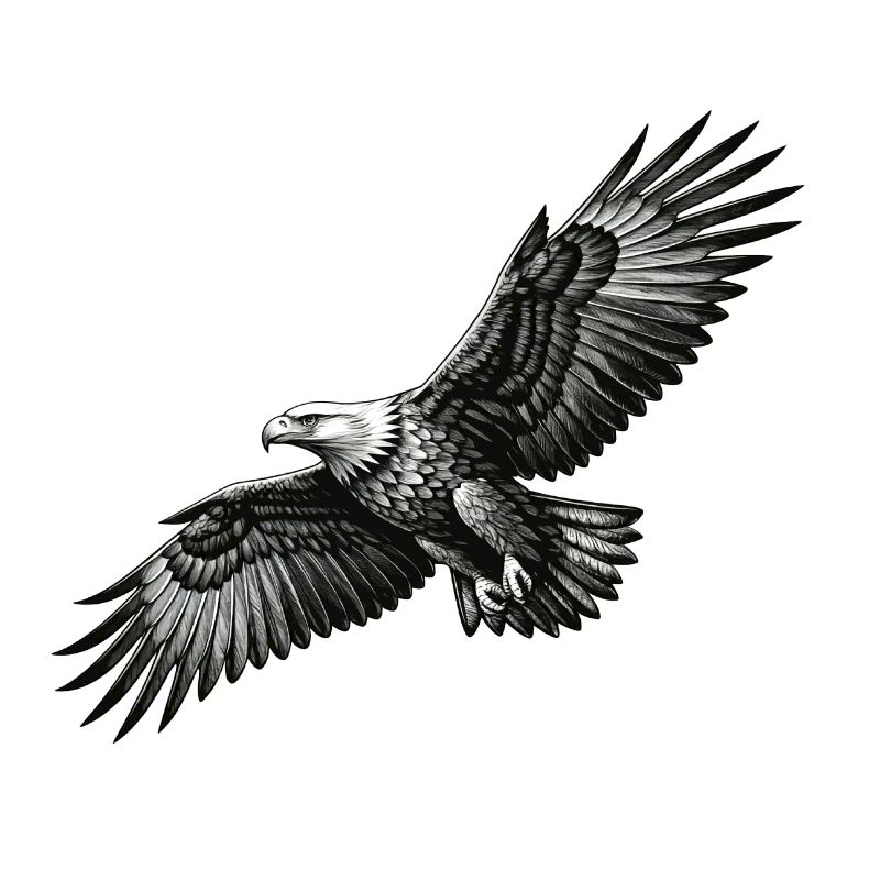 Le pygargue à queue blanche en vol - un symbole de liberté