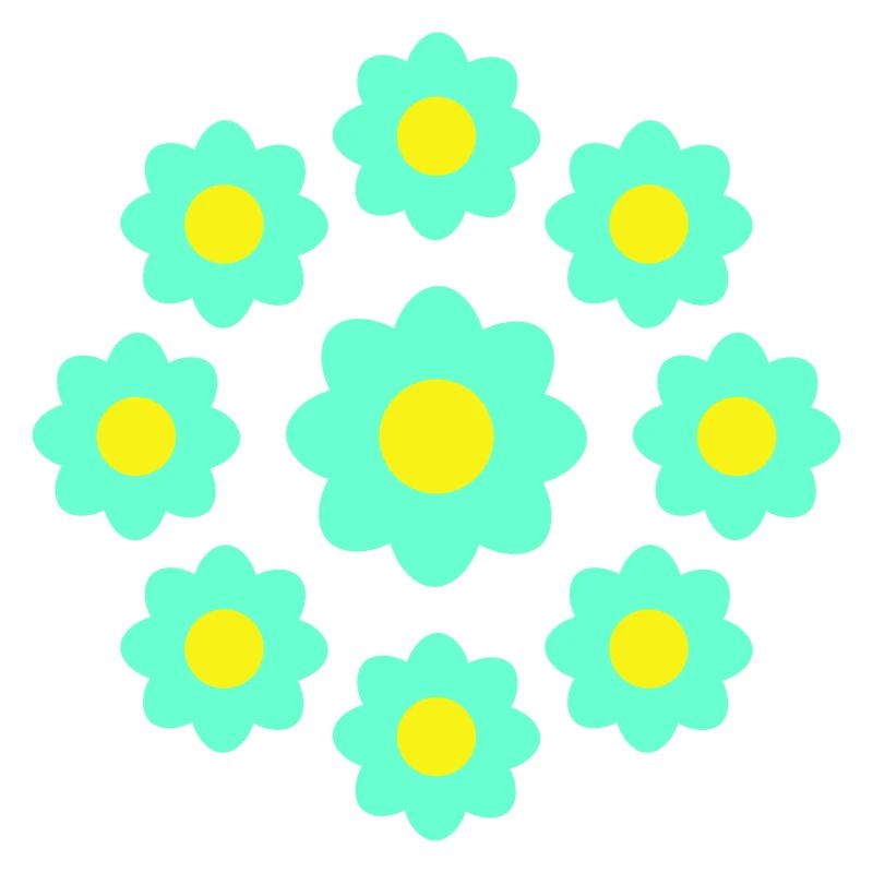 Beaucoup de fleurs colorées belle conception de motif décoratif