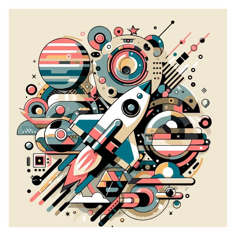 Expédition spatiale colorée