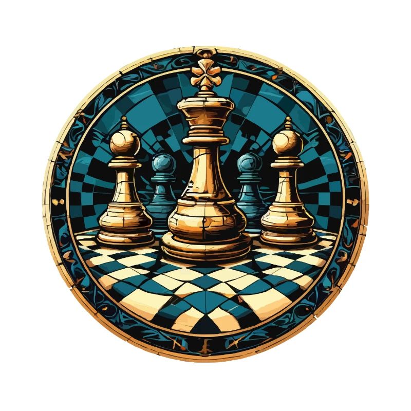Schach Kreis Brett