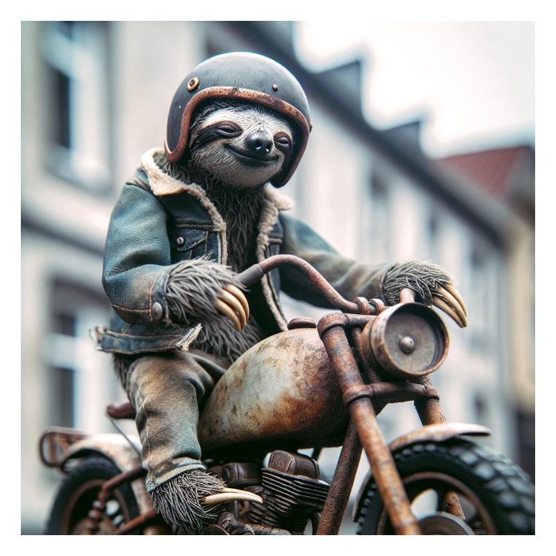 Faultier Wanderer Gentelmen Biker
