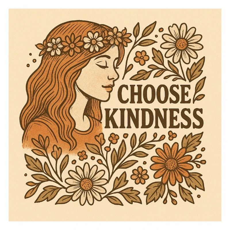 Choose kindness. Flowers.
