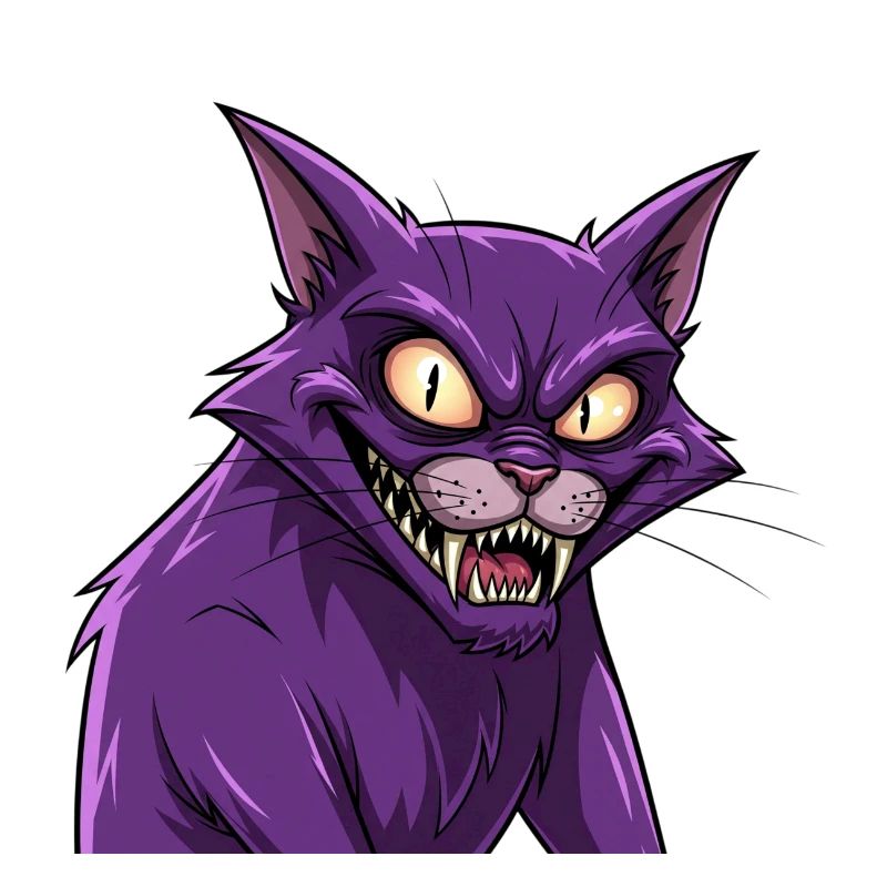 Chat effrayant