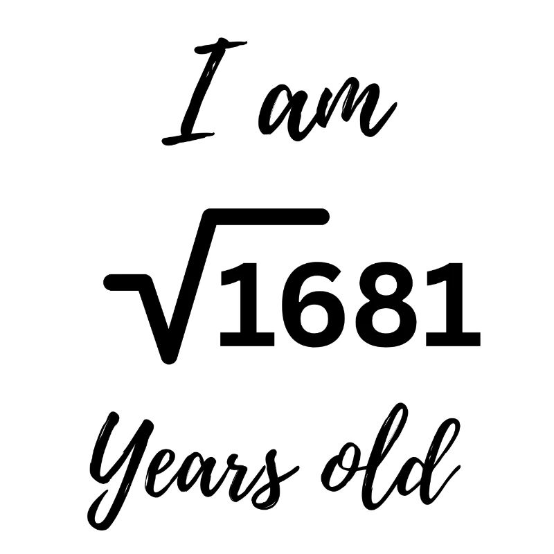 « J’ai 41 ans – Design d’anniversaire à la Math