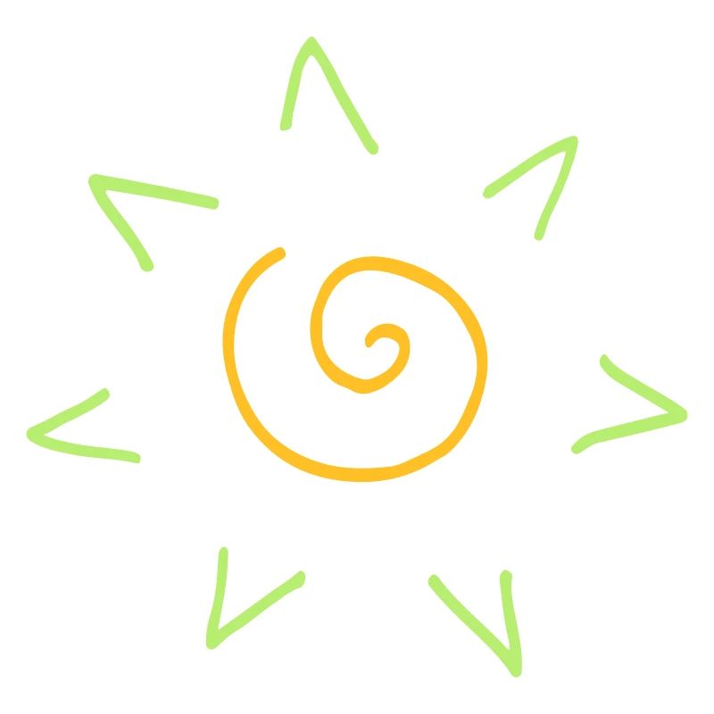 Spirale soleil soleil drôle ethno cadeau