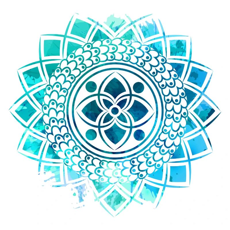 Mandala - Blau