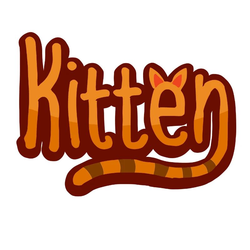 Kitten graphic design for cat lovers