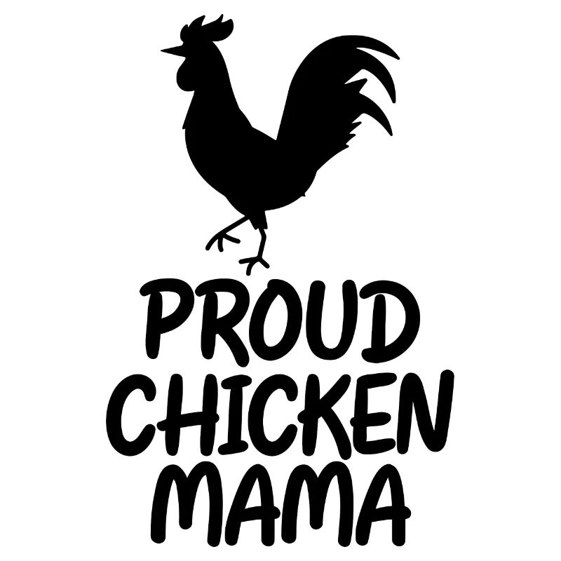 Fière maman poulets