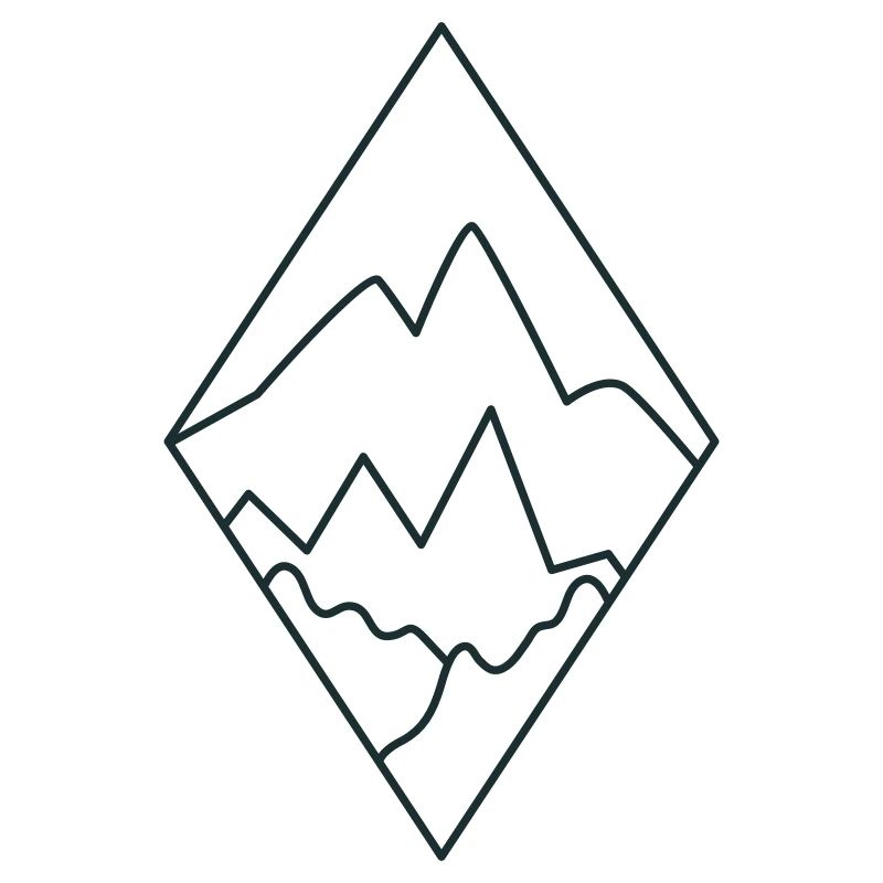 BOHO Diamond landscape with mountains and scenery