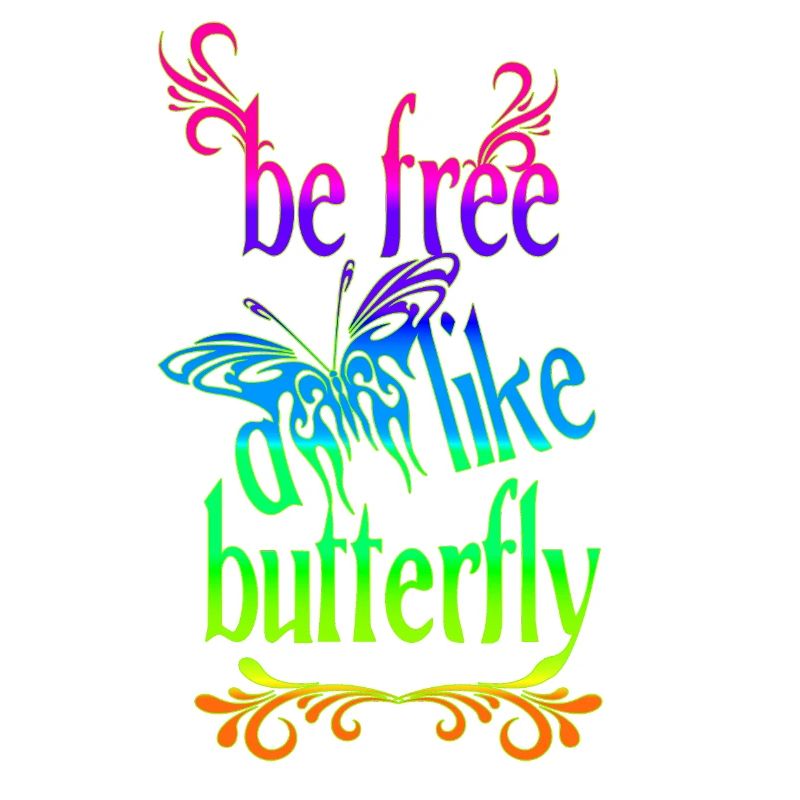 Arc-en-ciel - libre comme un papillon