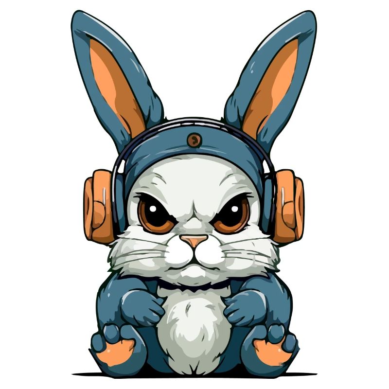 Grump the grumpy rabbit