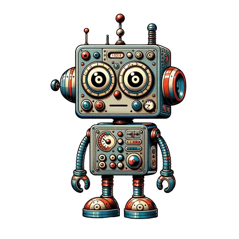 Toy Robot Looks Puzzled