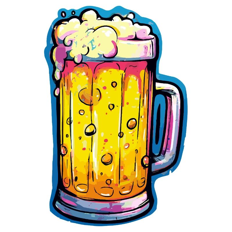Bier Comic Bierglas