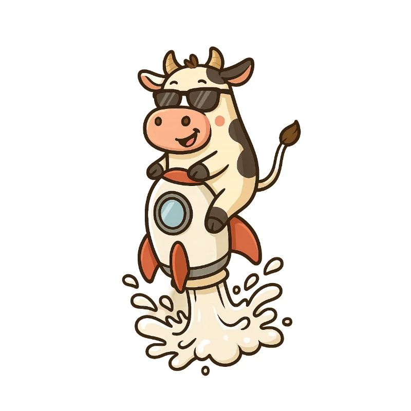 Funny Cow Rocket Launch