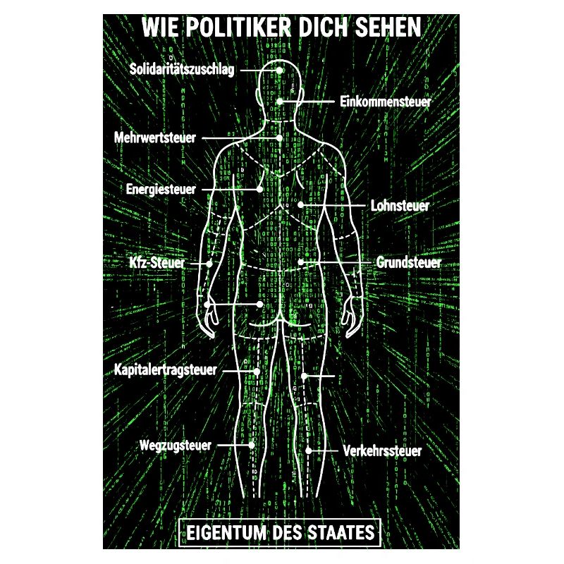 Matrix Zerlegeplan - Steuerzahler Poster 