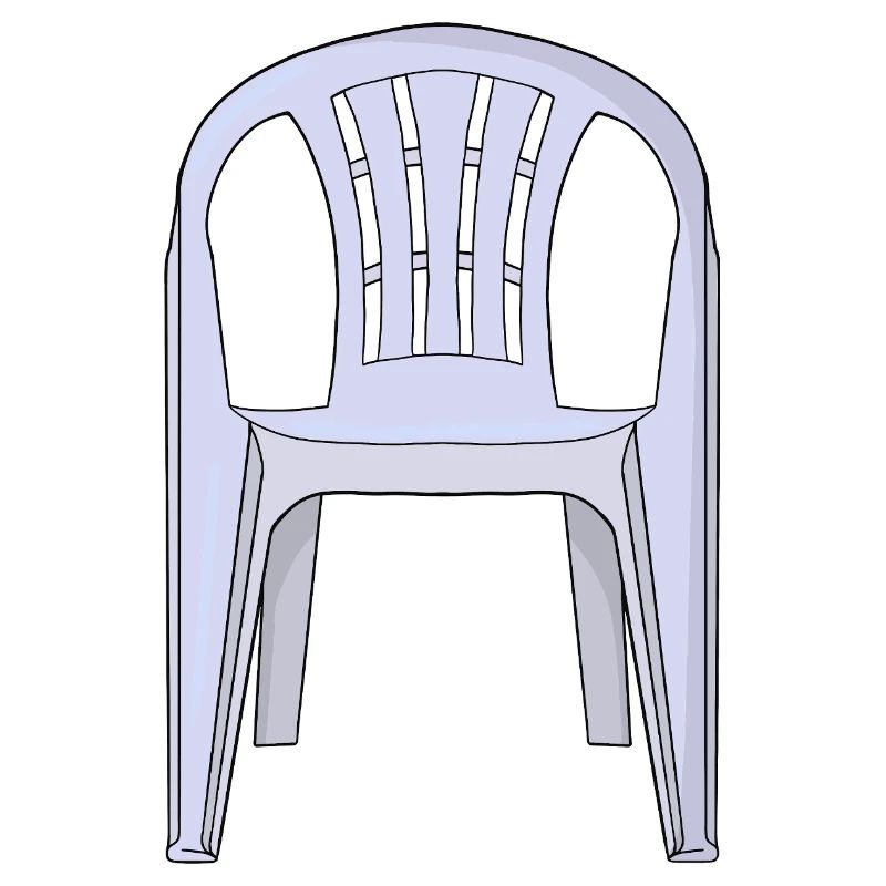 Plastik-Monobloc-Stuhl