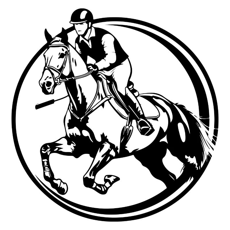 Reiten Pferd Silhouette