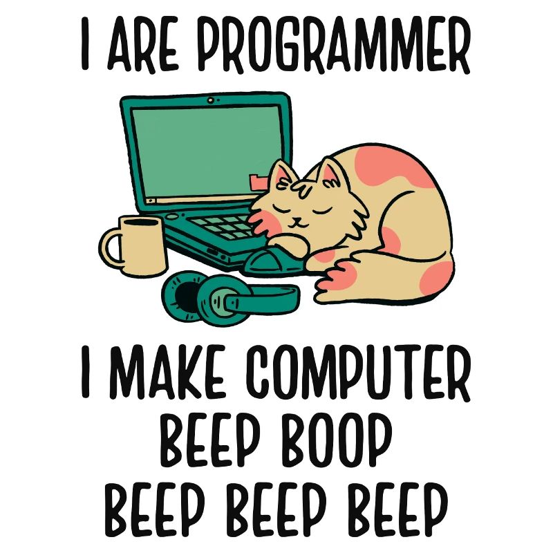I Are Programmer I Make Computer Beep Bop Coder So