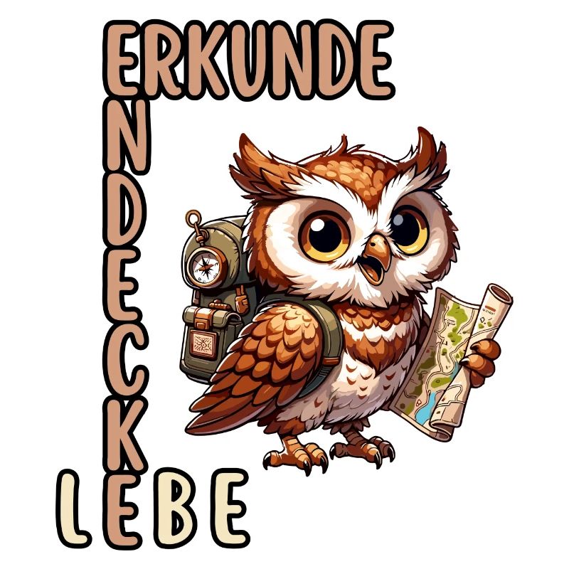 Erkunde, Entdecke, Lebe Eule