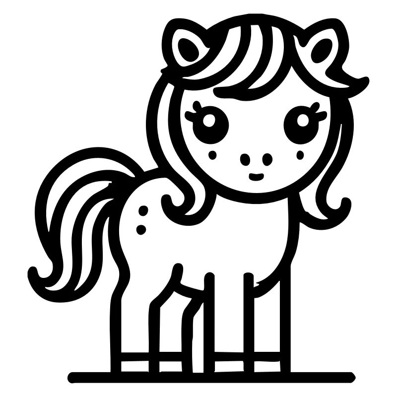 Süßes Pony Pferd Pferdchen