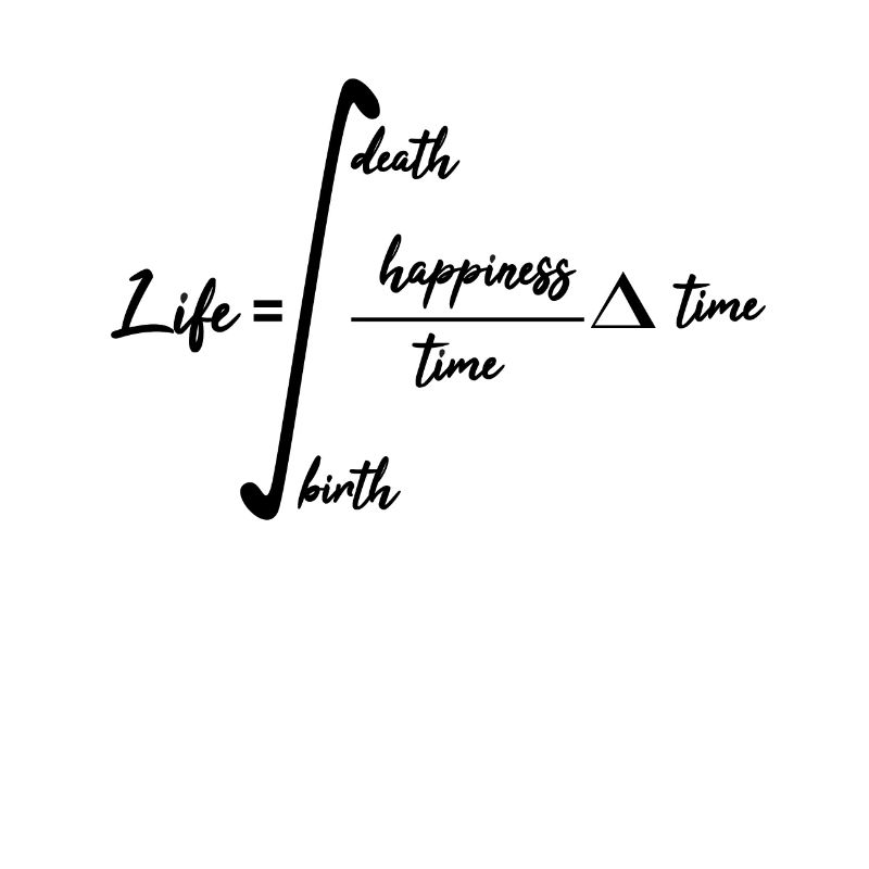 Cadeau de professeur mathématicien formule de vie math