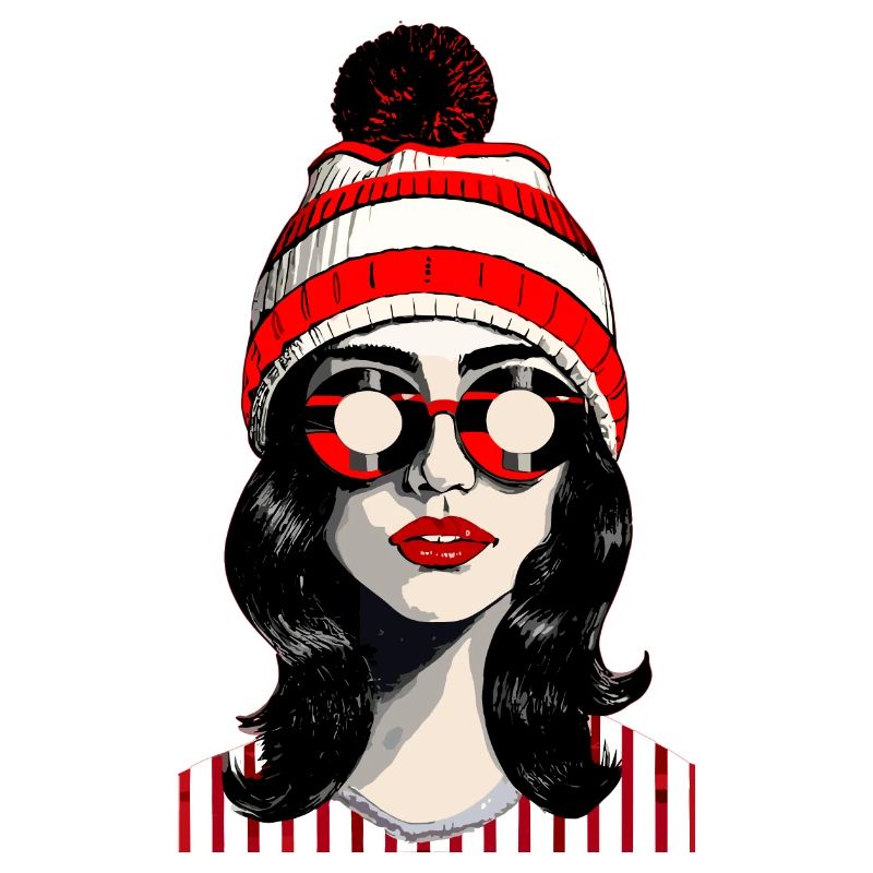 Stylish retro pop art design with a cool vibe