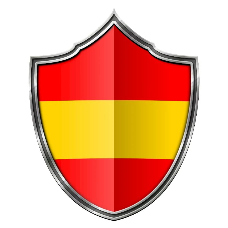 Espagne argent emblème du drapeau 015