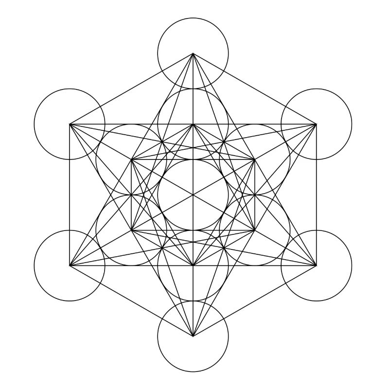 Metatron's Cube Black