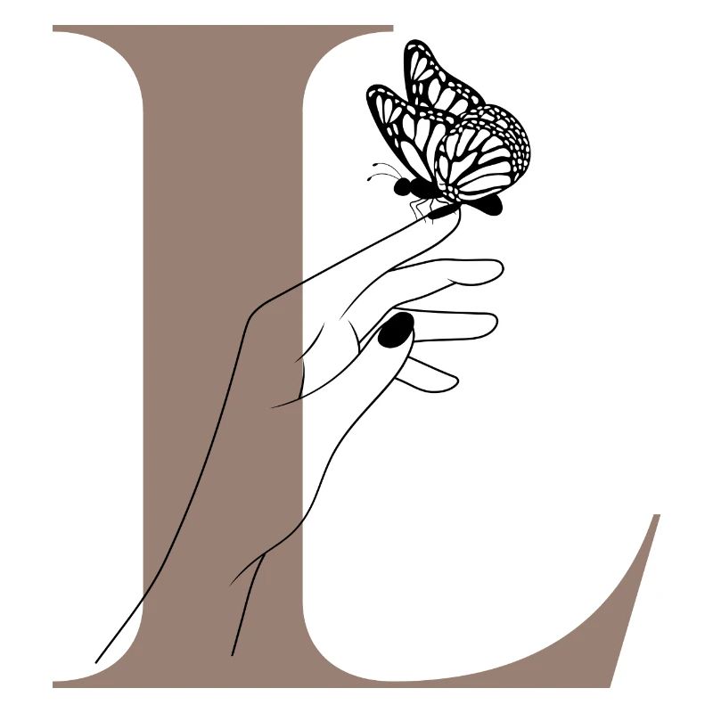 Letter L Magic Butterfly