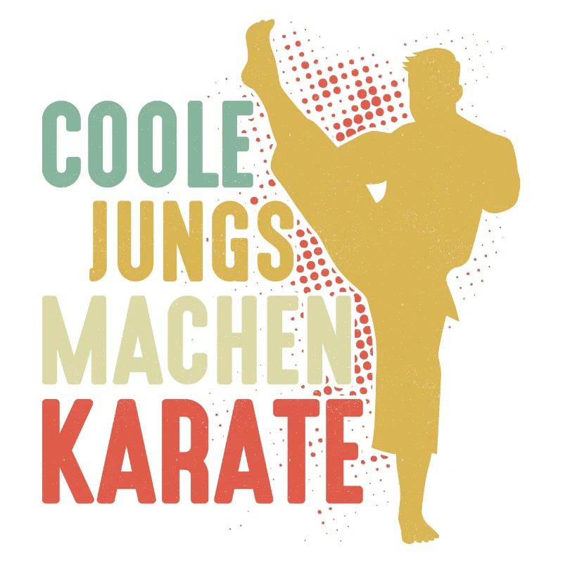 Coole Jungs machen Karate Training Kampfsport