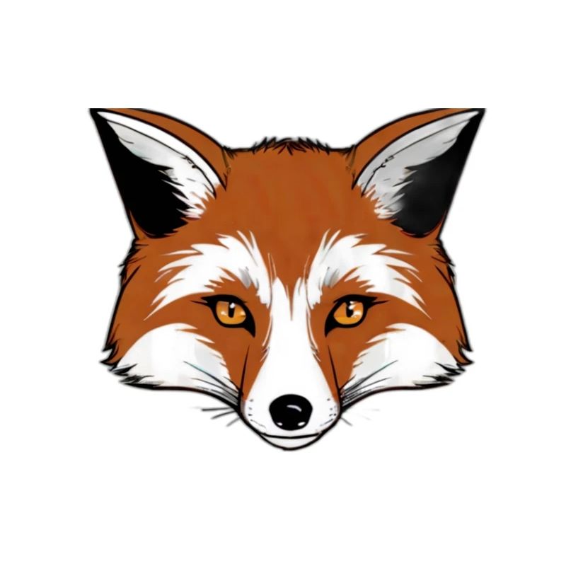 Comic Fox Head