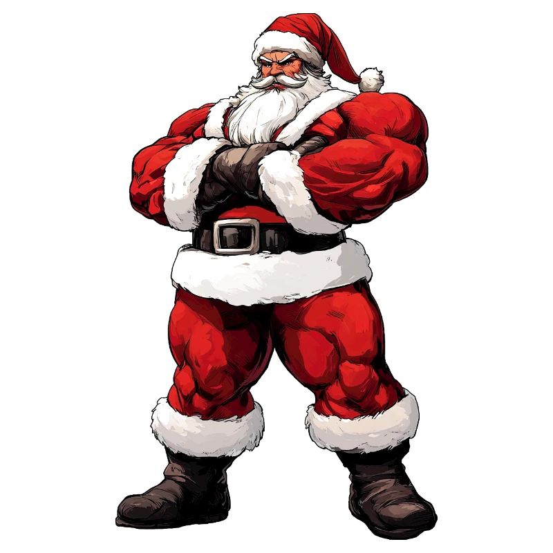 Bodybuilder Weihnachten