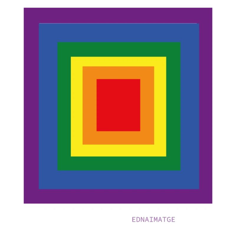 Multicolor concentric squares