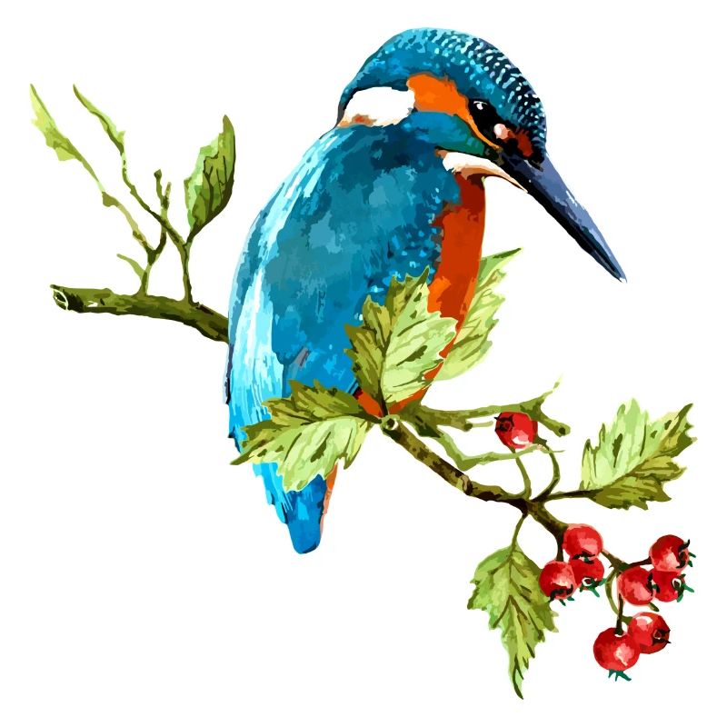 Bunter Vogel