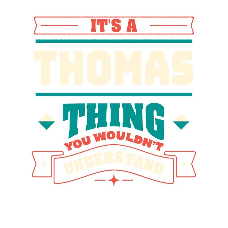 Es ist ein Thomas -Ding, der Nachname -Matching Fa