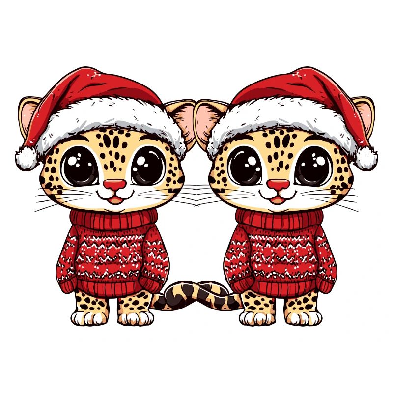 L’équipe de Noël léopard