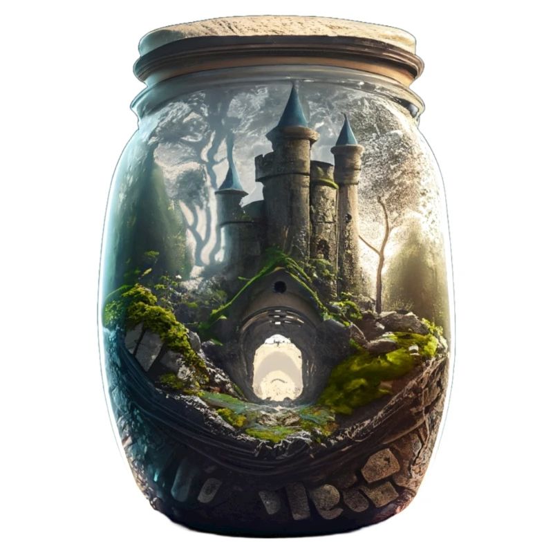 Un château dans un verre
