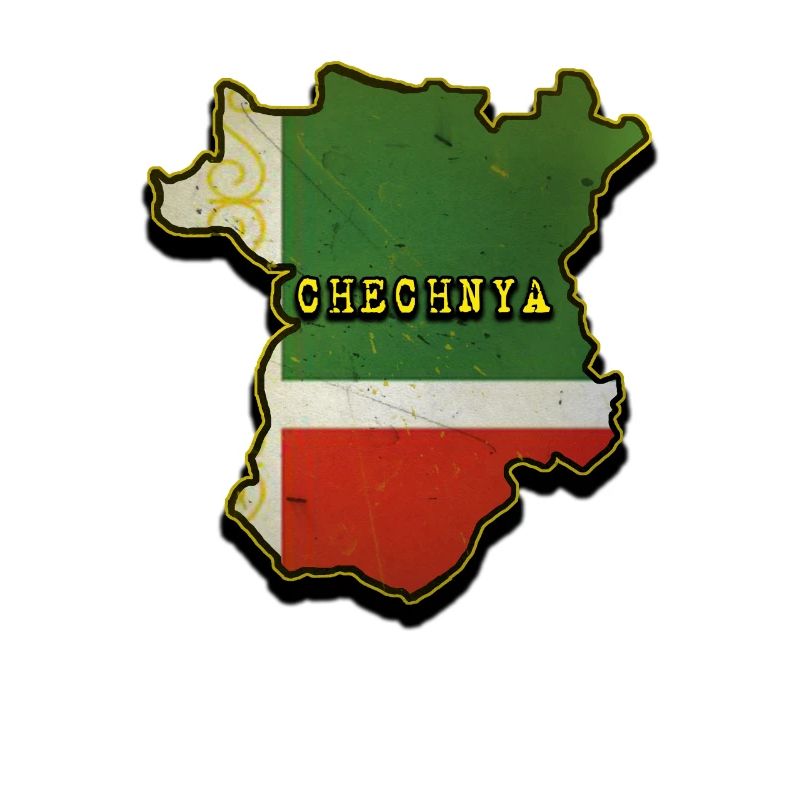 Chechnya Map, Chechen Flag, Chechnya
