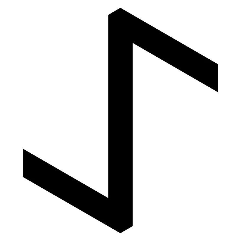 Rune: Eihwaz ᛇ (egg, Y), Quantum Runes Futhark 0 ©