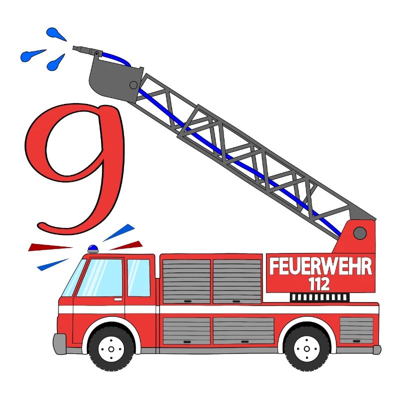 Camion de pompiers 9e anniversaire