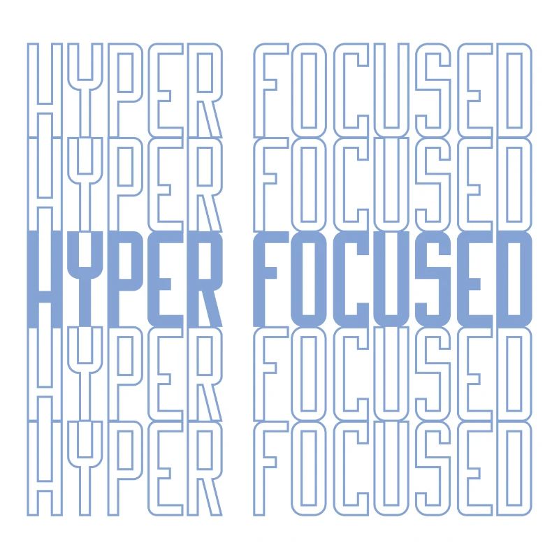 Hyperfocused in blau