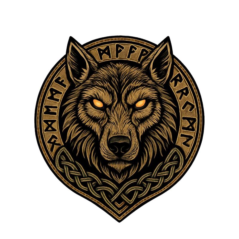 Wolfsmedaillon Runenwappen
