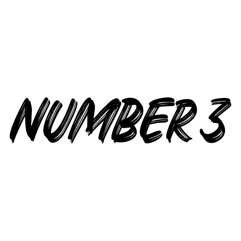 Number 3 - drei - dritter - dritte - 3 - Nummer 3