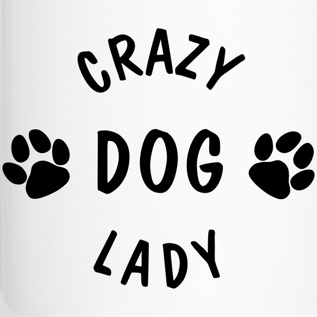 Vorschau: crazy dog lady - Thermobecher mit Tragegriff