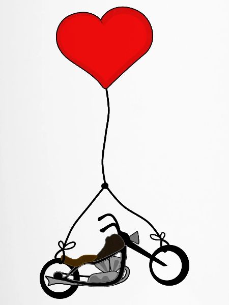 Chopper mit Herz