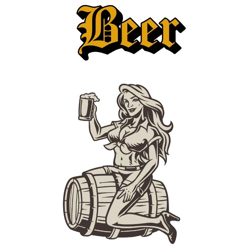 Drinking beer