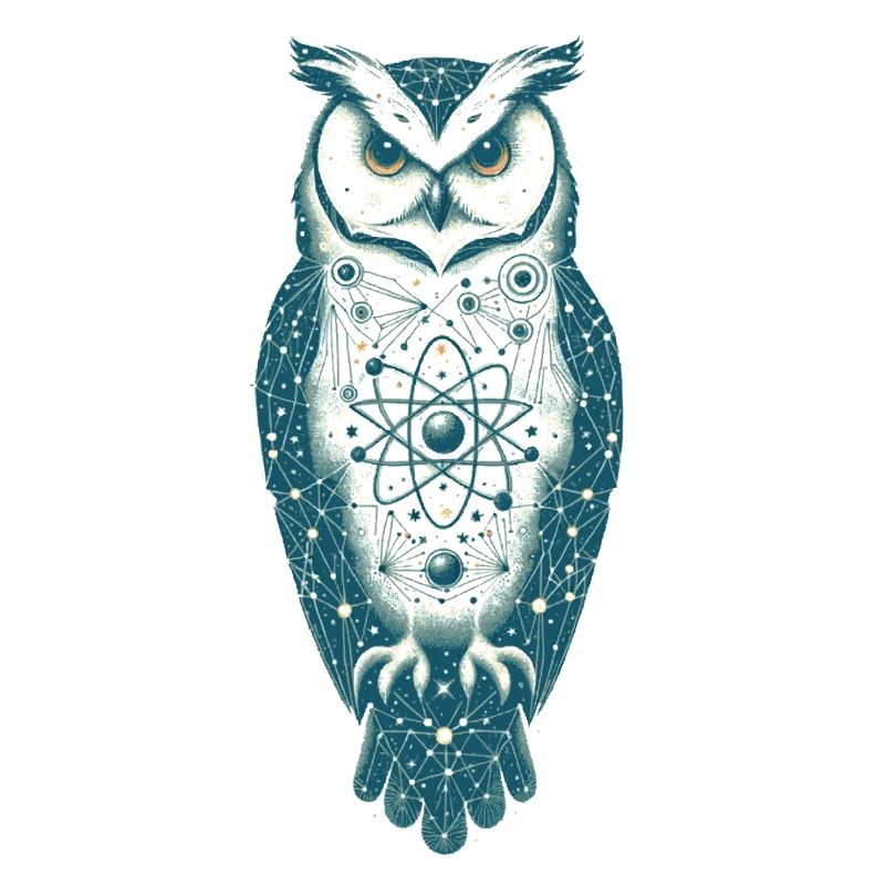 Hibou dans l’espace | L’univers dans la chouette