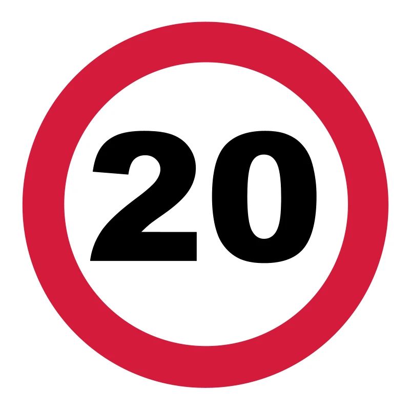 20ème Anniversaire / 20 / signe de la circulation